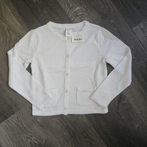 Gymboree Classic White Knit Cardigan